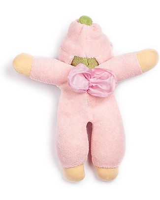 Nanchen Natur Flower Fairy Pink Doll, 18 cm - with Rattle Dolls