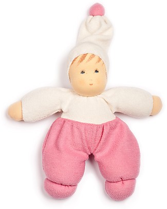 Nanchen Natur Nanchen Pink Doll, 26 cm - Handcrafted Dolls