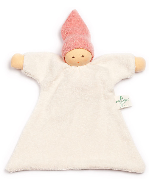 Nanchen Natur Nuckel Doudou Doll 21 cm - Rose - Organic cotton and Virgin Wool Doudou & Comforters