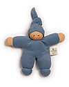Nanchen Natur Pimpel Blue Doll, 17 cm - Organic Cotton and Virgin Wool Dolls