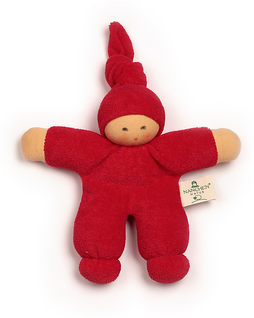 Nanchen Natur Pimpel Red Doll, 17 cm - Organic Cotton and Virgin Wool Dolls