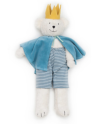 Nanchen Natur Teddy Bear Prince Ben - 46 cm! - Organic cotton and virgin wool Soft Toys