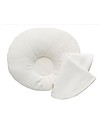 Nati Naturali Anatomical Round Head Pillow for Babies until 4 months - Spelt Husk and Organic Cotton Mattresses