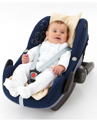 Nati Naturali Infant Car Seat Mattress - Barley Husk Padding - Removable 100% Natural Cotton Lining Stroller Accessories