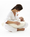 Nati Naturali Natural Breastfeeding Pillow + removable cover - Natural Spelt Wheat Husk & Organic Cotton Breastfeeding Pillows