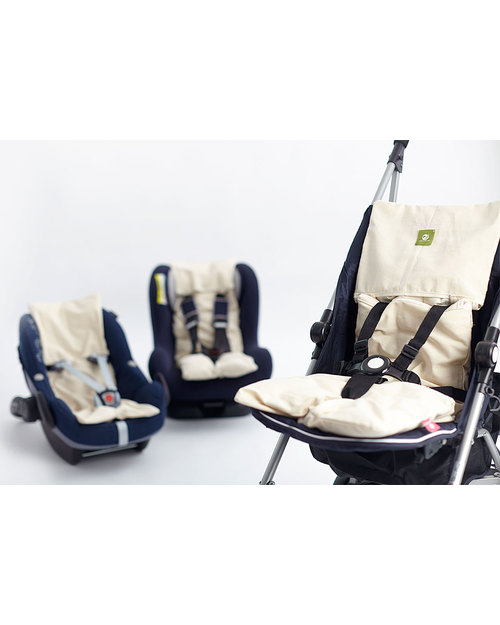 Nati Naturali Stroller Mattress - Barley Husk Padding - Removable 100% Natural Cotton Lining Mattresses and Baby-nest