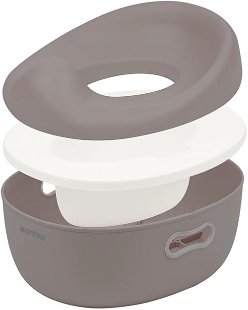 Nattou Care Potty - 3 in 1 - Taupe Potties