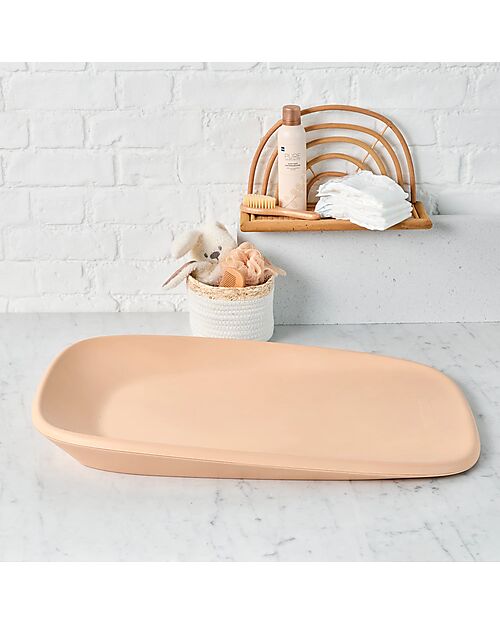 Nattou Changing Pad - Peach - made with Soft PU Foam Changing Tables