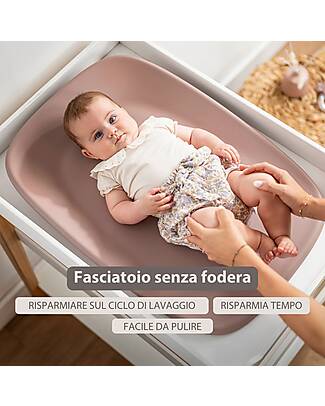 Nattou Changing Pad - Pink - made with Soft PU Foam Changing Tables