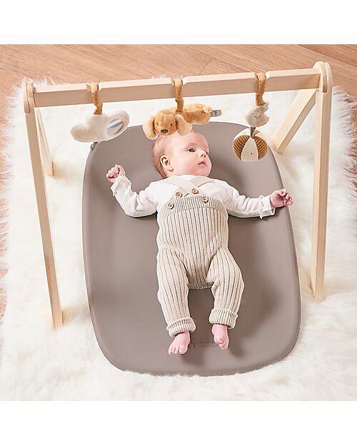 Nattou Changing Pad - Taupe - made with Soft PU Foam Changing Tables