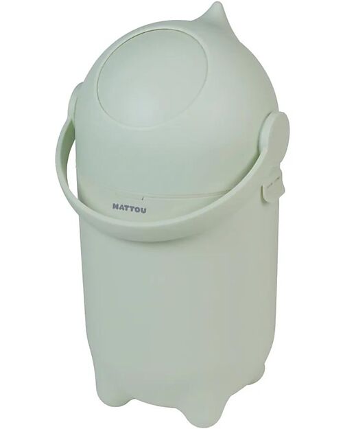 Nattou Dropy Diaper Bin - Odor-Free Diaper Disposal - Green Baby Wipes