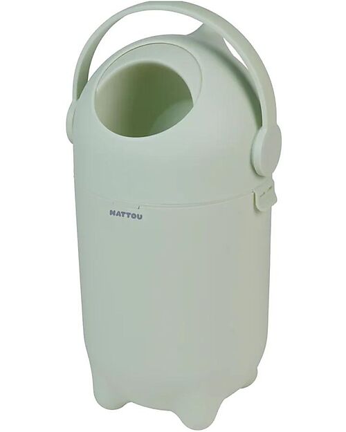 Nattou Dropy Diaper Bin - Odor-Free Diaper Disposal - Green Baby Wipes
