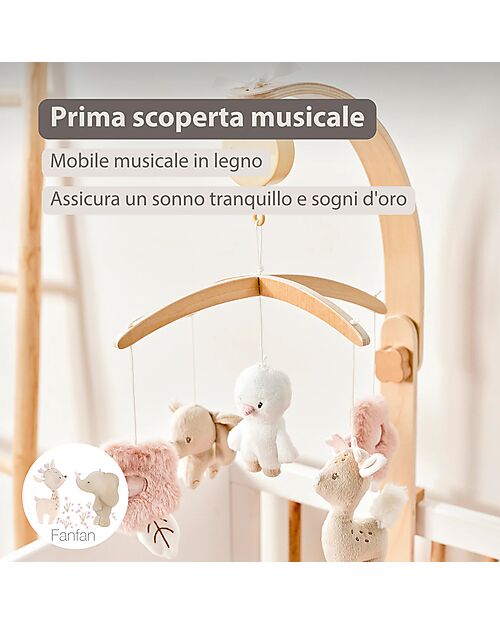 Nattou FanFan Wooden Musical Mobile Mobiles