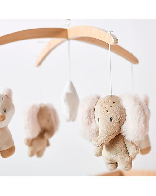 Nattou Flo, Oli and Ernest Musical Mobile - Wood Mobiles
