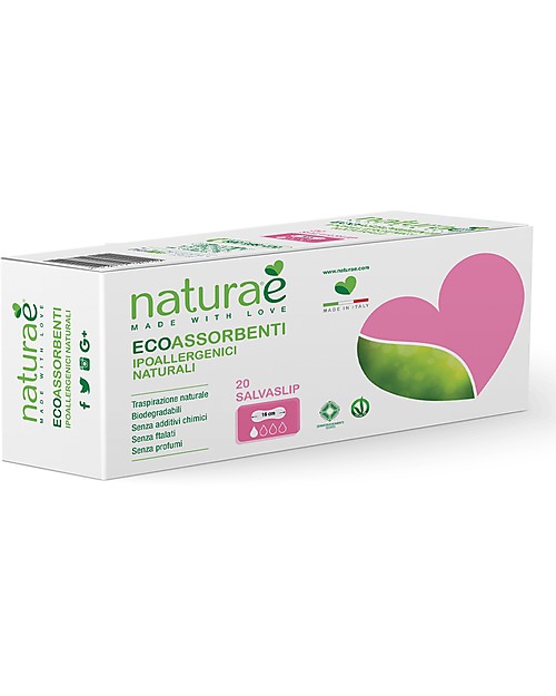 Naturaè Eco-friendly Panty liners, Biodegradable - Pack of 20 Napkins