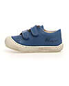 Naturino Cocoon Low Leather Shoes - Azure - Soft Rubber Sole Sneakers