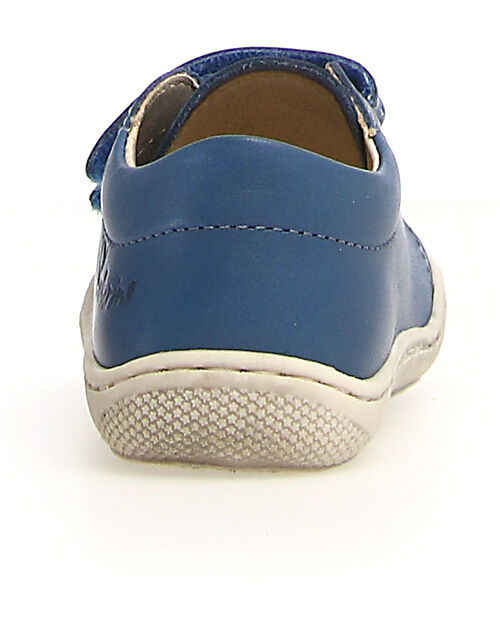 Naturino Cocoon Low Leather Shoes - Azure - Soft Rubber Sole Sneakers