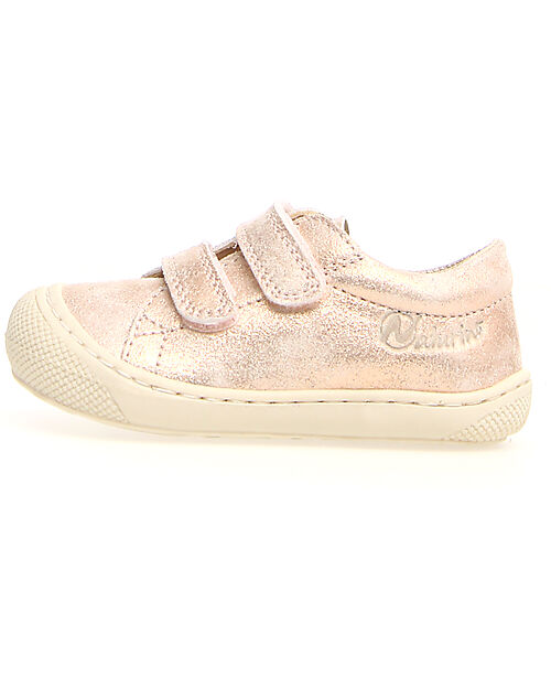 Naturino Cocoon Low Leather Shoes - Powder - Soft Rubber Sole Sneakers