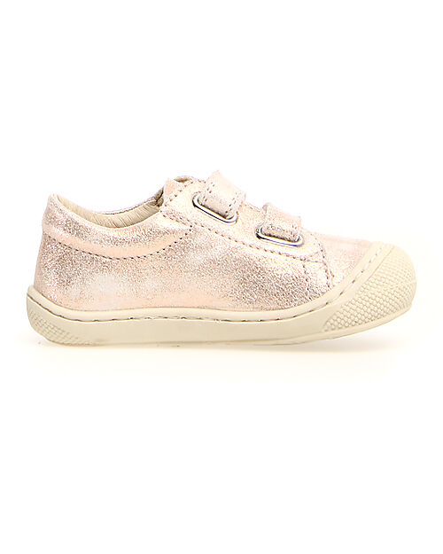 Naturino Cocoon Low Leather Shoes - Powder - Soft Rubber Sole Sneakers