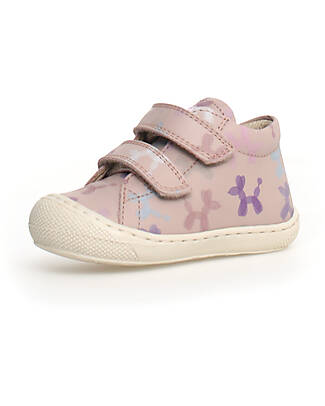Naturino Cocoon VL Leather Shoes - Blush - Soft Rubber Sole Sneakers
