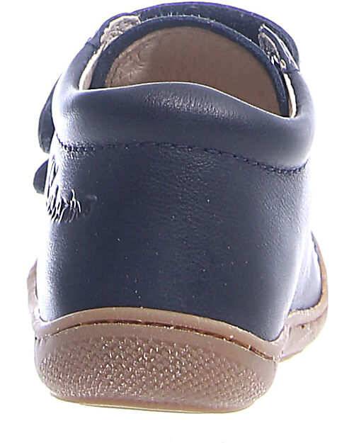 Naturino Cocoon VL Leather Shoes - Navy Blue - Soft Rubber Sole Sneakers