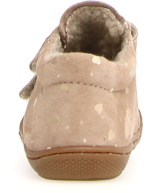 Naturino Cocoon VL Leather Shoes - Old Pink - Soft Rubber Sole Sneakers