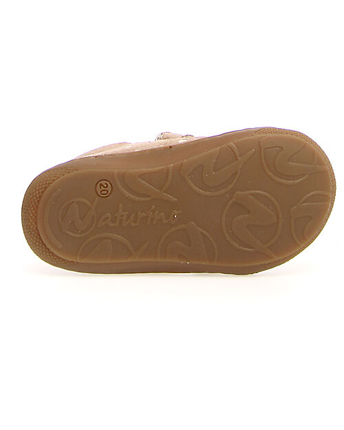 Naturino Cocoon VL Leather Shoes - Old Pink - Soft Rubber Sole Sneakers