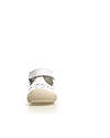 Naturino Indis Leather Sandal - White - Velcro Closure Sandals