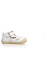 Naturino Indis Leather Sandal - White - Velcro Closure Sandals