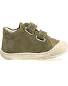 Naturino Kolde VL Leather Shoes - Green and Ocher - Soft Rubber Sole Sneakers