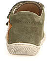 Naturino Kolde VL Leather Shoes - Green and Ocher - Soft Rubber Sole Sneakers