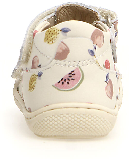 Naturino Puffy Leather Sandal - Milk - Fresh Fruit - Double Velcro Closure
​ Sandals