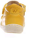 Naturino Puffy Nappa Sandal - Yellow - Sole Bone - Double Velcro Closure Sandals