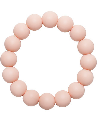 Nibbling Bracelets/Teething Ring - Kew Pink - 100% Food Grade Silicone - Fast and Easy to Clean! Teethers