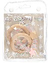 Nibbling Rattle Teething Ring 2-in-1 - Candy Pink - Natural Wood and Food Grade Silicone! Teethers