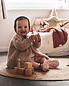 Nibbling Rattle Teething Ring 2-in-1 - Candy Pink - Natural Wood and Food Grade Silicone! Teethers