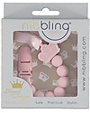 Nibbling Set Universal Dummy Clip Royal Pink + Bibs Colour Pacifier Baby PInk Dummies & Soothers