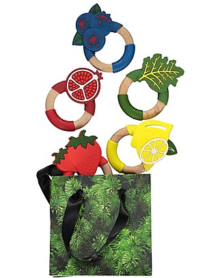 Nibbling Superfoods Teething Toy Lemon - Silicone and Wood Dummies & Soothers