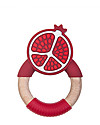 Nibbling Superfoods Teething Toy Pomegranate - Silicone and Wood Teethers