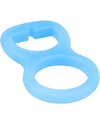 Nibbling Universal Dummy Adapter - Blue - For Flat or Button Style Dummies Dummies & Soothers