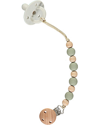 Nibbling Universal Dummy Clip - Earth Sage - Eco and Natural! Dummies & Soothers