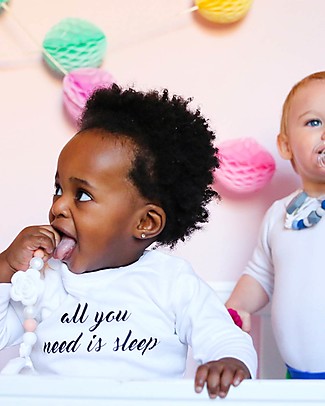Nibbling Universal Dummy Clip - Flora Pearl White - 100% Food Grade Silicone and Breakaway Clasp! Dummies & Soothers