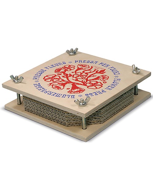 NICToys Flower Press 18x18 cm - FSC Wood Wooden Toy Tools