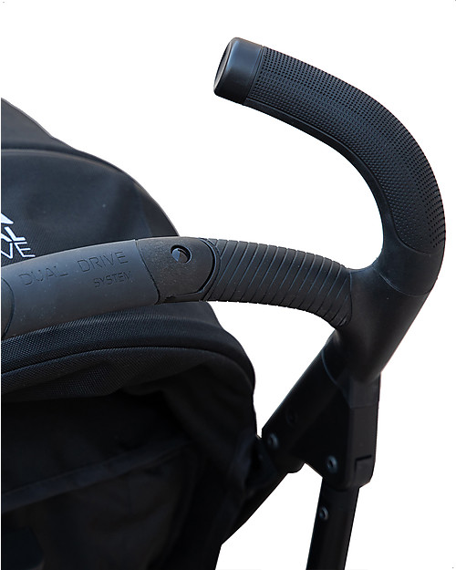 Nikidom OUTLET Dual Drive Jet Black Stroller - Double Handlebar - Showroom Sample Lights Strollers