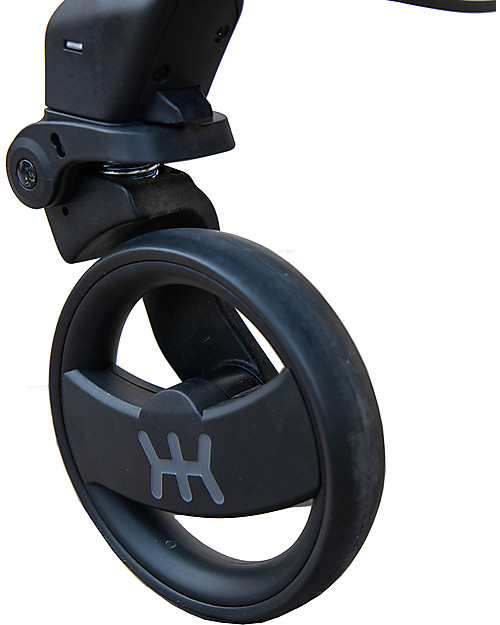 Nikidom OUTLET Dual Drive Jet Black Stroller - Double Handlebar - Showroom Sample Lights Strollers