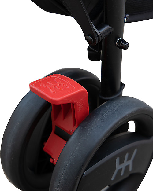 Nikidom OUTLET Dual Drive Jet Black Stroller - Double Handlebar - Showroom Sample Lights Strollers