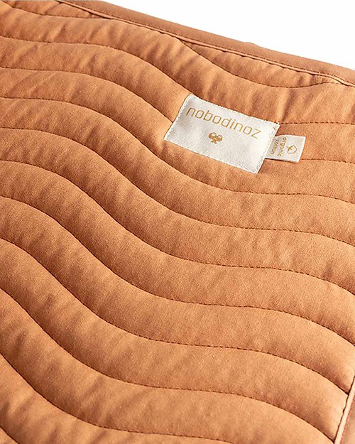 Nobodinoz Alexandria Cot Bumper - Sienna Brown - Organic cotton Bumpers