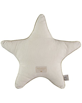 Nobodinoz Aristote Star Cushion, Natural - 40 cm - Organic cotton Cushions