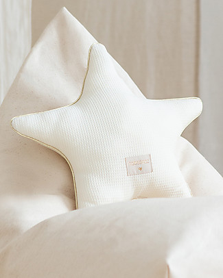 Nobodinoz Aristote Star Cushion, Natural - 40 cm - Organic cotton Cushions