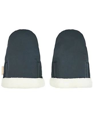 Nobodinoz Baby on the Go Waterproof Stroller Mittens - Carbon Blue - Oeko-Tex Organic Cotton Gloves